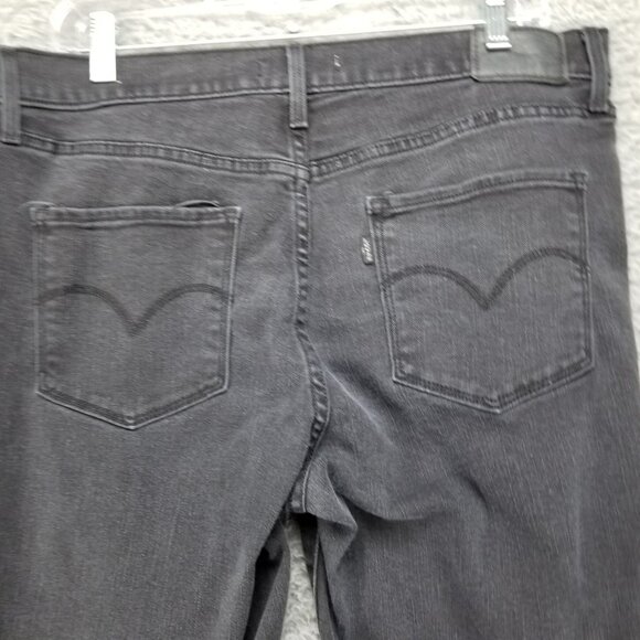 Levis Jeans Womens 32 Black Stretch Skinny Denim - Picture 9 of 12